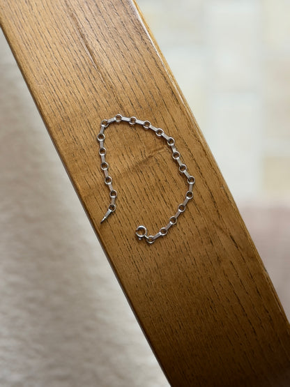 Vintage Sterling Silver Ribbed Link Bracelet | Collectors Gene