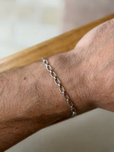 Vintage Sterling Silver Textured Oval Link Bracelet | Collectors Gene