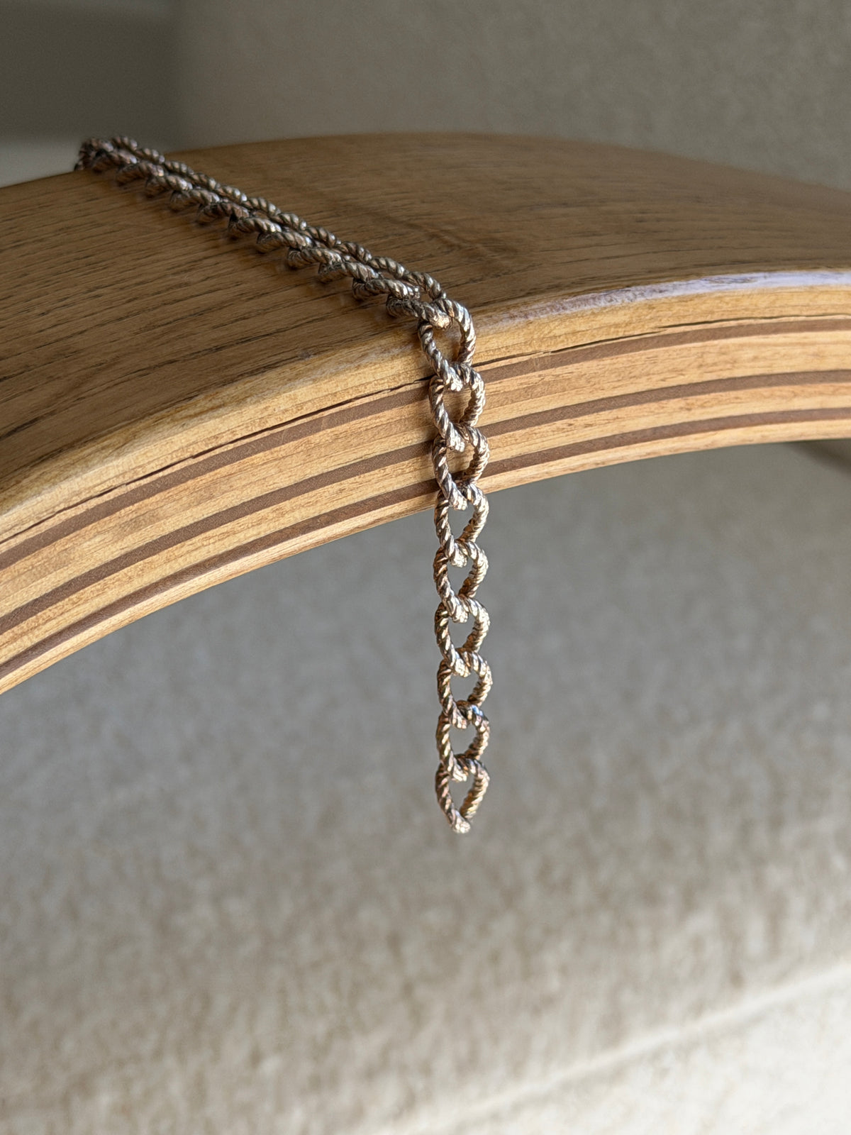 Vintage Sterling Silver Twisted Rope Link Bracelet | Collectors Gene