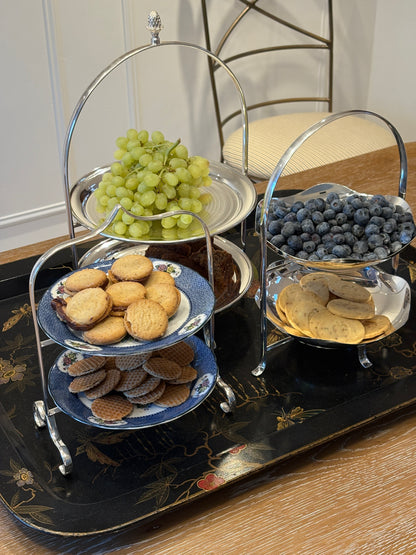 Vintage Tiered Silver Serving Trays | Collectors Gene