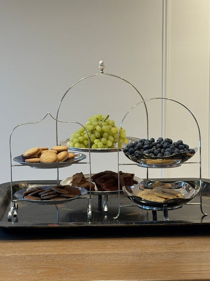 Vintage Tiered Silver Serving Trays | Collectors Gene