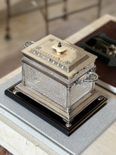 Walker & Hall Sheffield Silver Plate & Cut Glass Biscuit Box | Collectors Gene