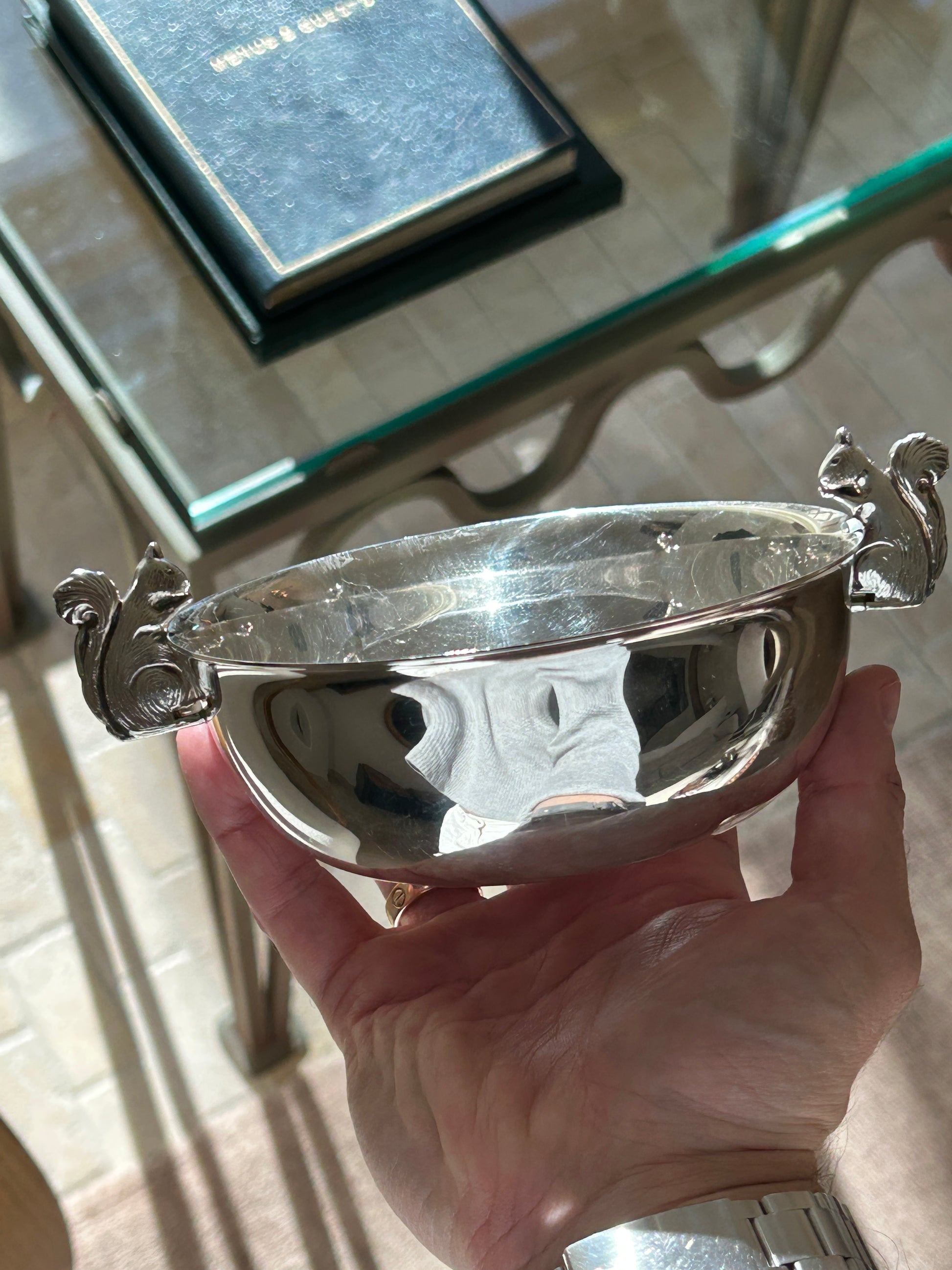 Wallace Vintage Nut Bowl with Squirrel Handles | Collectors Gene Rare Finds