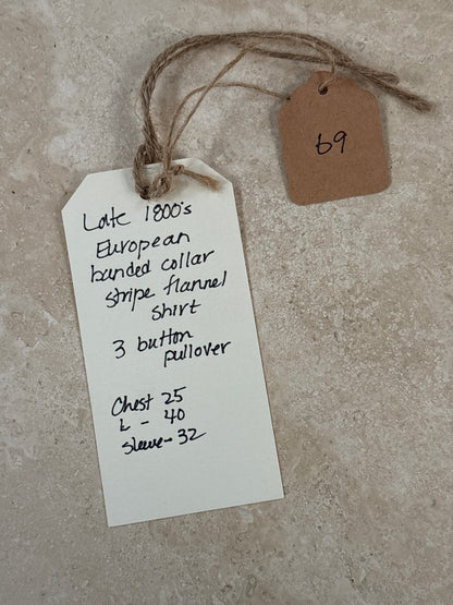 White &amp; Brown French Stripe Smock Shirt | Doug Bihlmaier