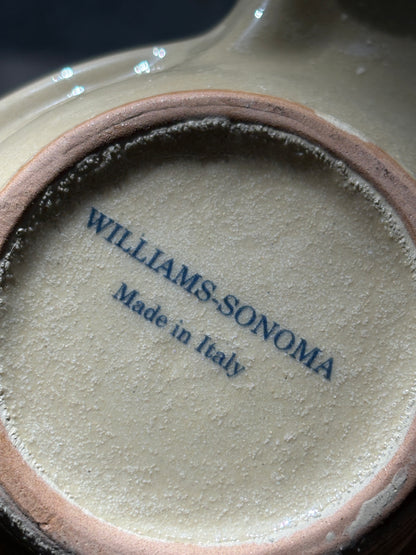 Williams Sonoma Italian Stoneware Triple Bowl Server | Collectors Gene