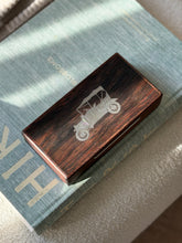 Wood Box with Silver Inlaid Automobile - Denmark | Collectors Gene